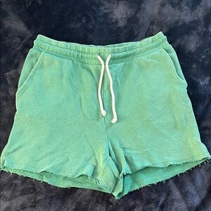 American Eagle Green Women's Drawstring Lounge Shorts